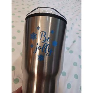 NWT! Christmas "BE JOLLY" TUMBLER